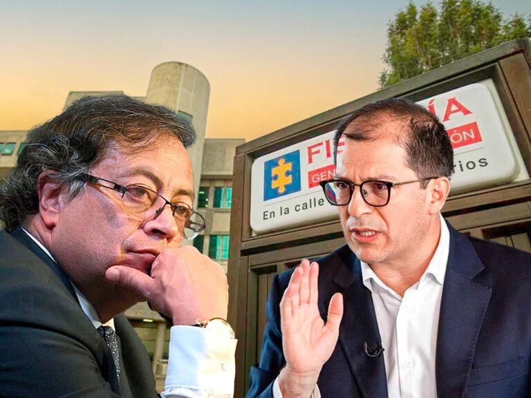 Gustavo Petro, presidente de la República y Francisco Barbosa, Fiscal General de la Nación, quienes han sostenido un fuerte debate en los últimos días.